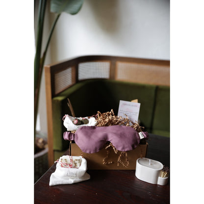 Touch Keten Tohumlu Lavantalı Göz Maskesi, Doğal Mum, Blossom Tea & Meditasyon Seti