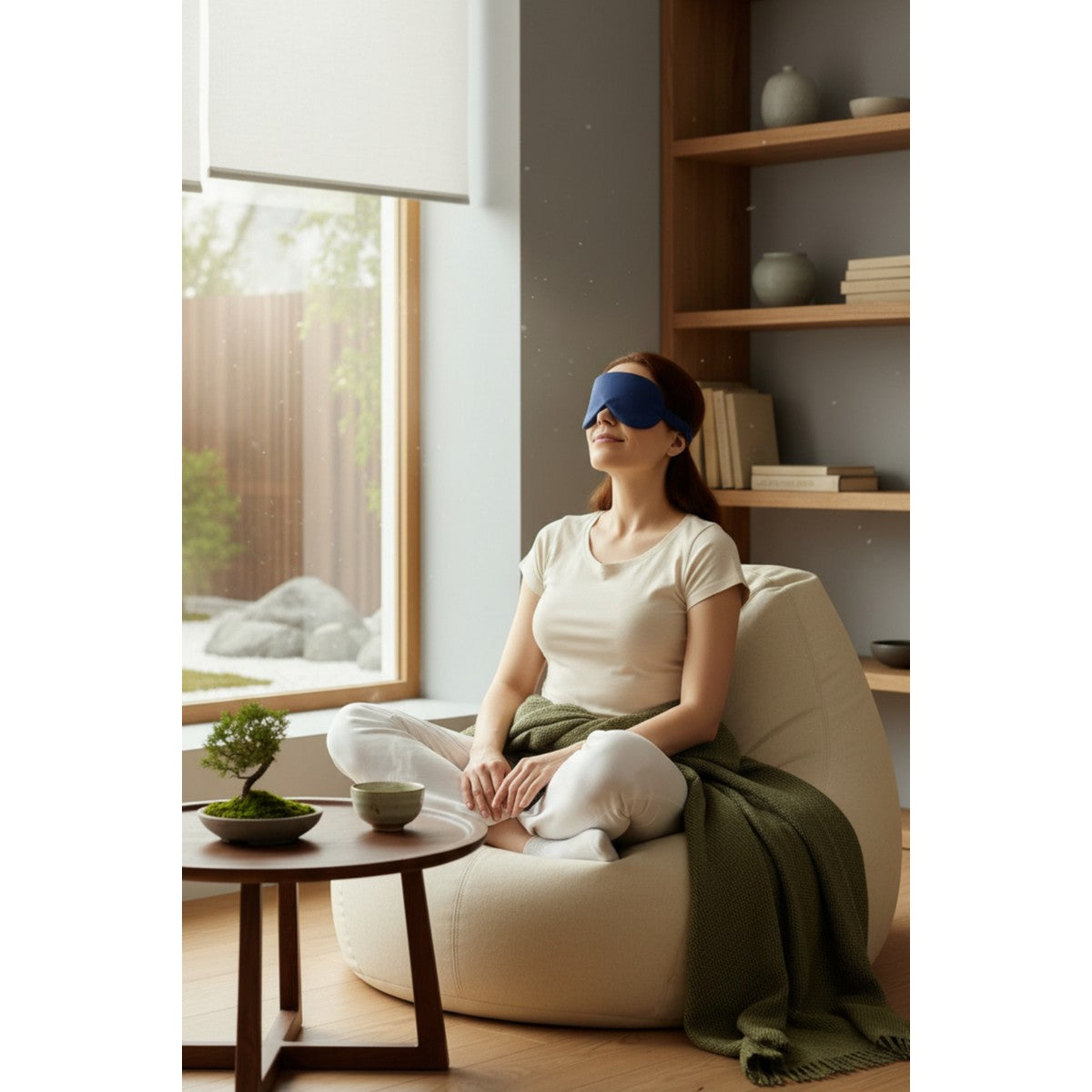 Touch Kiraz-Vişne Çekirdekli Lavantalı Göz Maskesi, Doğal Mum, Blossom Tea & Meditasyon Seti
